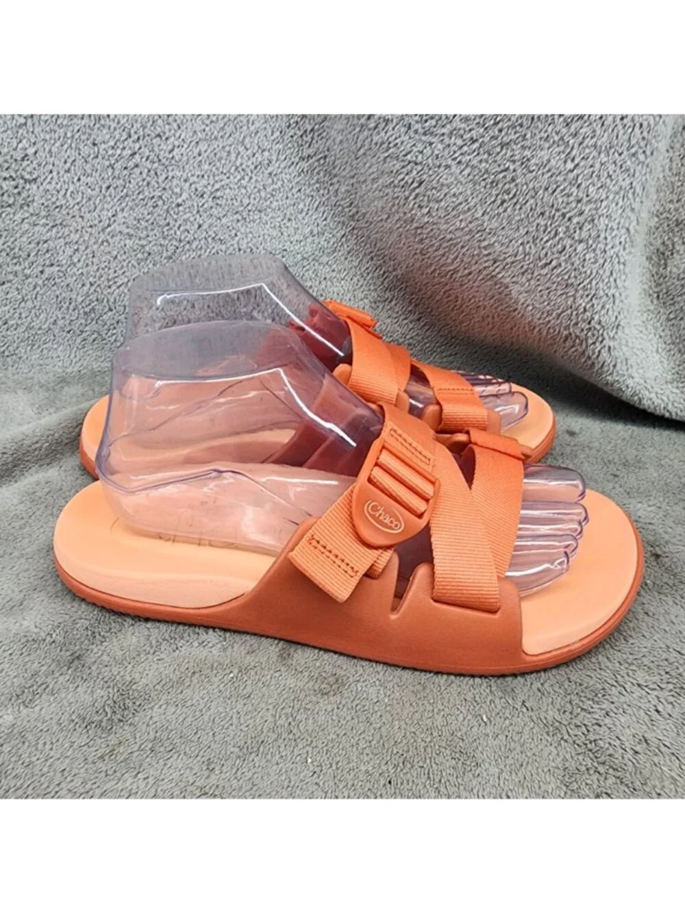 Chaco Shoes Womens Size 8 Orange Slip On Sandals *Read*